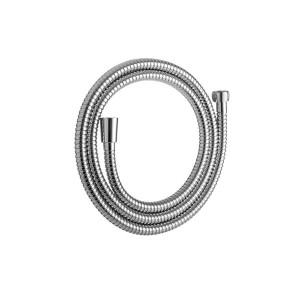 Euroshowers Chrome Shower Hose, 1.5m Long, Double Woven Stainless Steel, 11mm Bore