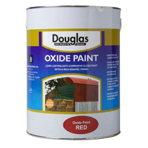 Douglas Oxide Red 2.5L, Anti-Corrosive Paint for Galvanize, Light Grey, 2.5L