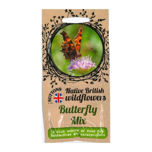 Sutton Seeds Butterfly Mix, Native Species, 1-2 sq m Coverage, Sow March-May