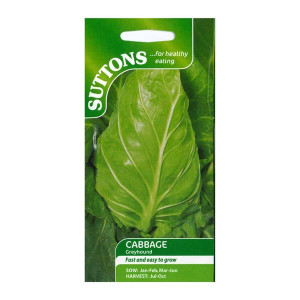 Sutton Seeds Cabbage Greyhound, Fast Growing, High in Vitamin C, for Garden
