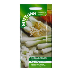 Sutton Seeds Spring Onion White Lisbon for Garden