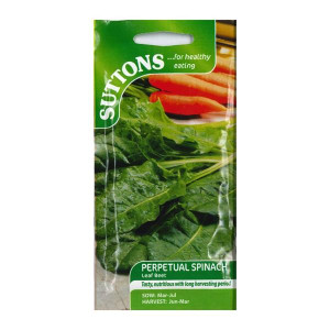 Sutton Seeds Perpetual Spinach Leaf Beet, Summer/Winter Vegetable, Harvest June to March