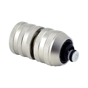 Flopro Water Stop Metal Connector for Garden Hose, Anti-Leak, Durable, Rust-Resistant, Universal
