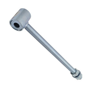 Premium Choice 12" Bottom Screw Type Gate Hanger - Black, 12 in, Heavy Duty, Weather Resistant, Adjustable
