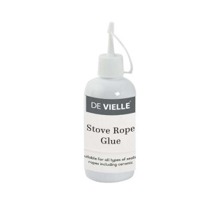 De Vielle Stove Rope Glue for Attaching Rope Beading - 100ml, Suitable for All Types of Sealing Ropes, Fireplace Accessories