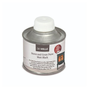 De Vielle Stove Paint 100ml - Heat Resistant to 1250F/675C, Ultra-High Temperature Corrosion Resistant Formula for Wood or Multi-Fuel Stoves
