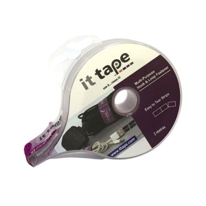 IT TAPE 2Mtr Purple, Multi-Purpose Hook and Loop Fastener for Indoor and Outdoor Use