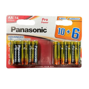 Panasonic Alkaline AA Batteries, Long Lasting, 16-Pack