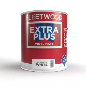 Fleetwood Extra Plus Matt Brilliant White 5L, Household Cleaning Solution, Excellent Coverage and Quick Drying