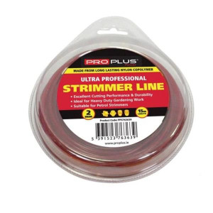 Proplus Strimmer Line 2Mm, 2mm Heavy Duty Nylon, 15m Length for Petrol Trimmer/Brush Cutter
