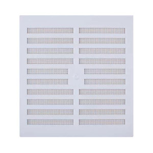 Map Adjustable Vent 229mm x 229mm for Cupboards and Wardrobes, Black, Bug and Dust Protection