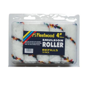 Fleetwood Emulsion Sleeves for Waterbased Emulsion Paints, 4in, 10Pk