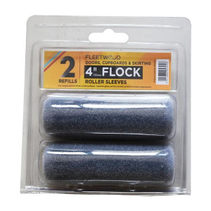 Fleetwood 4" Flock Paint Applicator Sleeve, 2-Pack for Oil Based Paints and Varnishes