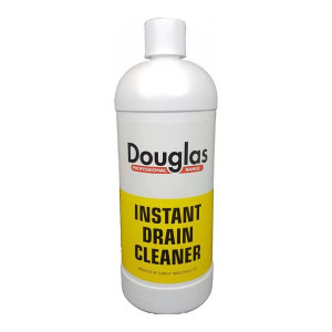 Douglas Drain Cleaner Instant 1Lt, Destroys Grease, Hair, and Organic Matter, 1L