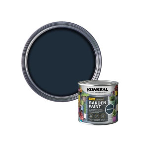 Ronseal Garden Paint Blackbird, Water-Based, Waterproof, 250ml