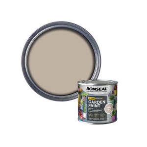 Ronseal Garden Paint Warm Stone 2.5L, Water-Based, Waterproof, 5-Year Colour Lasting, Rainproof in 1 Hour