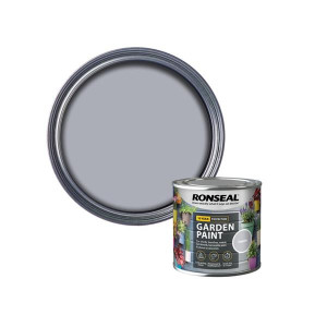 Ronseal Garden Paint Pebble, Water-Based, Waterproof, 2.5L, for Garden Wood, Brick, Metal, 5-Year Colour Lasts, Rainproof in 1 Hour