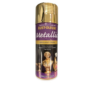 Decorative Gold Spray Paint by Rust-Oleum, 400Ml, Bright Gold Color for Home Decor