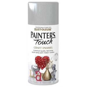 Decorative Spray Paint by Rust-Oleum, Silver Metallic, 150Ml, Multi Surface Use