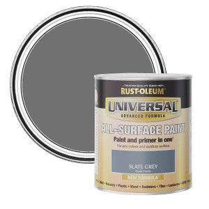 Rust-Oleum Universal All Surface Paint, Slate Grey, 750ml, Interior & Exterior Use