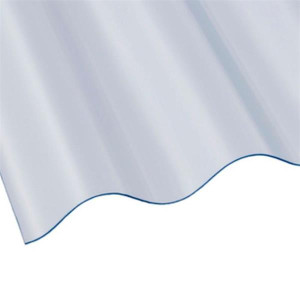 Marvec Clearlite 12Ft X 2Ft 0.8Mm Corrugated Roof Light Sheet, Blue, UV Resistant, 10 Year Warranty