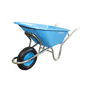 Gripfix PVC Wheelbarrow 100L, 100L Capacity, Blue, 100cm x 57cm