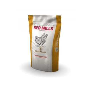 Red Mills Layer Pellets 15% Poultry and Game Feed for Laying Hens, Complete and Balanced Feed, Free Range, 20kg