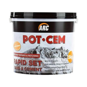 Arc Rapid Sand & Cement Mix, 5kg, for Repairs and Patching