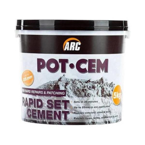 Arc Rapid Cement & 5K, Ideal for Internal & External Repairs, Sets in 30 Minutes, 5kg