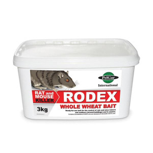 Rodex Whole Wheat Bait, Chocolatey Aroma, 3kg, Ready-to-Use Rodent Bait
