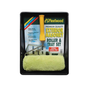 Fleetwood 9 Inch Masonry Roller & Tray Set for Exterior Use