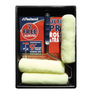 Fleetwood 9 in. Professional Roller Frame with 3 Sleeves for Interior and Exterior Use