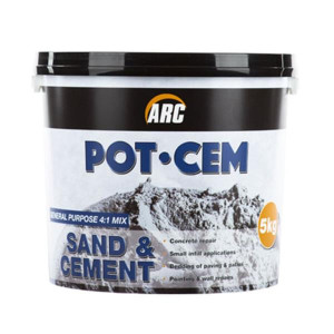 Arc Sand and Cement Mix, 5kg, for Concrete Repairs and Small Infill Applications