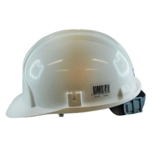 Safeline White Safety Helmet for Men - Lightweight & Ventilated Protection, EN397 Safety Standards
