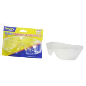 Safeline Clear Protective Spectacles for Industrial Use - Clear Lenses, Comfortable Fit, Durable Construction