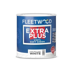 Fleetwood Extra Plus Soft Sheen Brilliant White 10L Emulsion Paint for Interior Surfaces