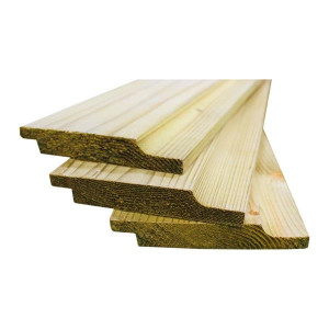 Woodford Shiplap Cladding, 125mm x 22mm, 4.8m, Durable Timber for Exteriors or Interiors