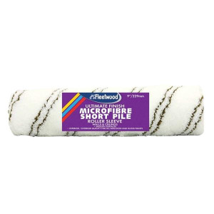 Fleetwood Flawless Roller Sleeve - Microfibre, 9 in, for Interior and Exterior Use on Smooth Surfaces