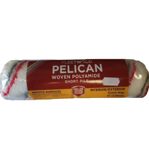 Fleetwood Woven Roller Sleeve for Smooth and Semi-Smooth Surfaces, Medium Pile, 9 in, Interior and Exterior Use, Easy Clean, Fast Paint Application