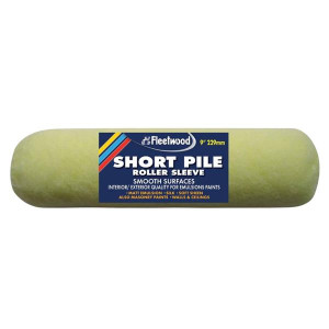 Fleetwood Short Pile Roller Sleeve for Smooth Surfaces, 9in Cage Frame, Emulsion Paint