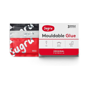 Sugru - Red / Black / White Self-Setting Rubber for Repairs and DIY Projects