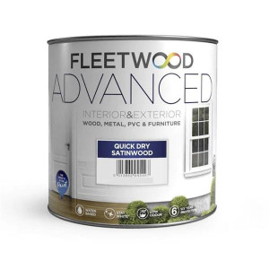Fleetwood Advanced Quick Drying Satinwood White 5L Furniture Set