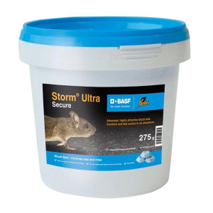Storm Poison Rodent Killer, 275G, Effective Against House Mice, Brown Rats and Black Rats, Fast Acting, 4-10 Day Kill Time, for Pest Control