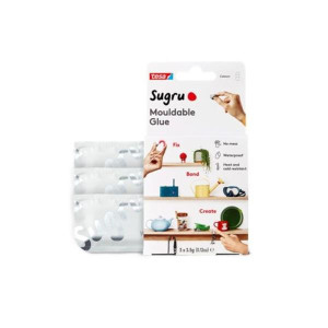 Sugru Mouldable Glue White, Waterproof, Heat and Cold Resistant, White Color, No Mess