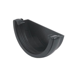 Wavin Roundline Gutter Stop End Exterior, 112mm, Meets BS EN 607/1462, Domestic Use
