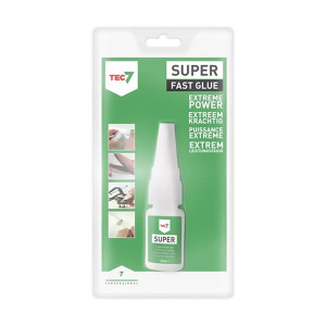Tec7 Super Glue, 10Ml, Crystal Clear, Low Viscosity, High Adhesion, Bonds in Seconds, Temperature Resistant, for Manufacturing and Repair