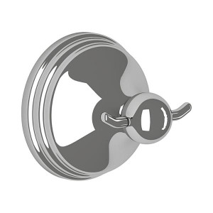 Tema Double Hook Chrome, Wall Mounted Bathroom Accessory, Chrome Finish