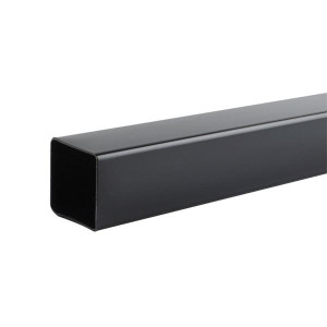 Wavin Stormline Downpipe, 4m Square Black, 65mm Diameter, Rainwater Drainage System