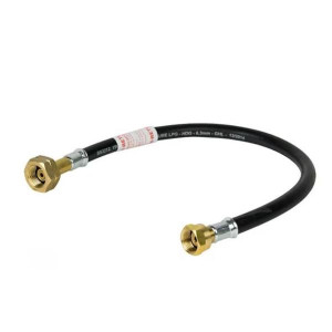 Calor 35" Propane Gas Pigtail Union Nut x W20 - High-Pressure Hose for Gas Systems - 30-bar Working Pressure, 90-bar Burst Pressure