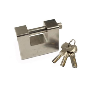 Tessi Padlock Rectangular Shutter Hardened Steel 85Mm